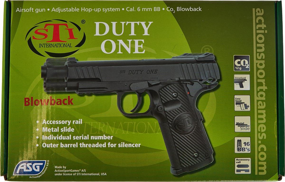 Пістолет страйкбольний ASG STI Duty One. Blowback кал.6 мм Фото 3